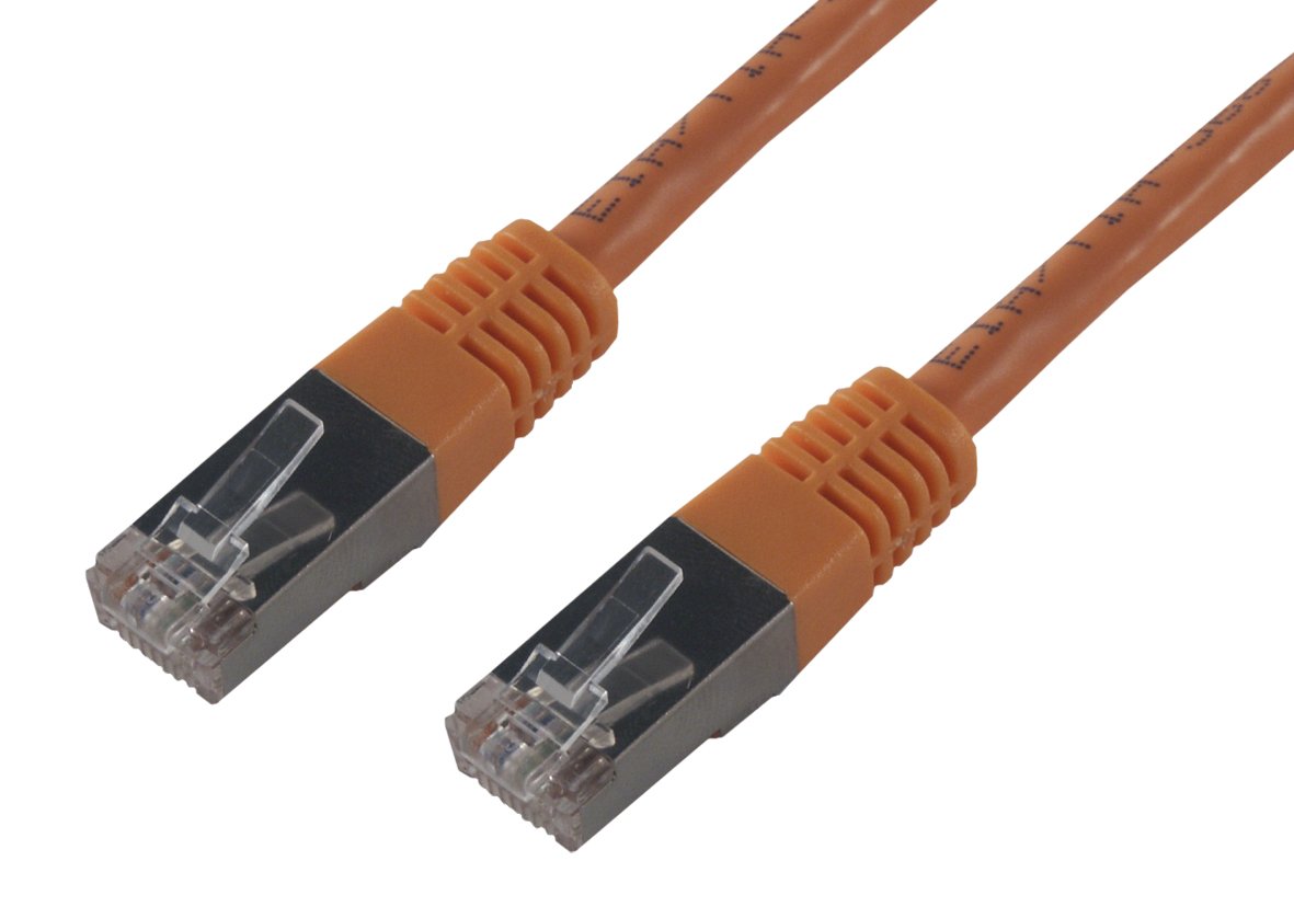 MCL FCC6BM-0.5M/O - Câble réseau RJ45 cuivre CAT 6 F/UTP - 0.5m Orange