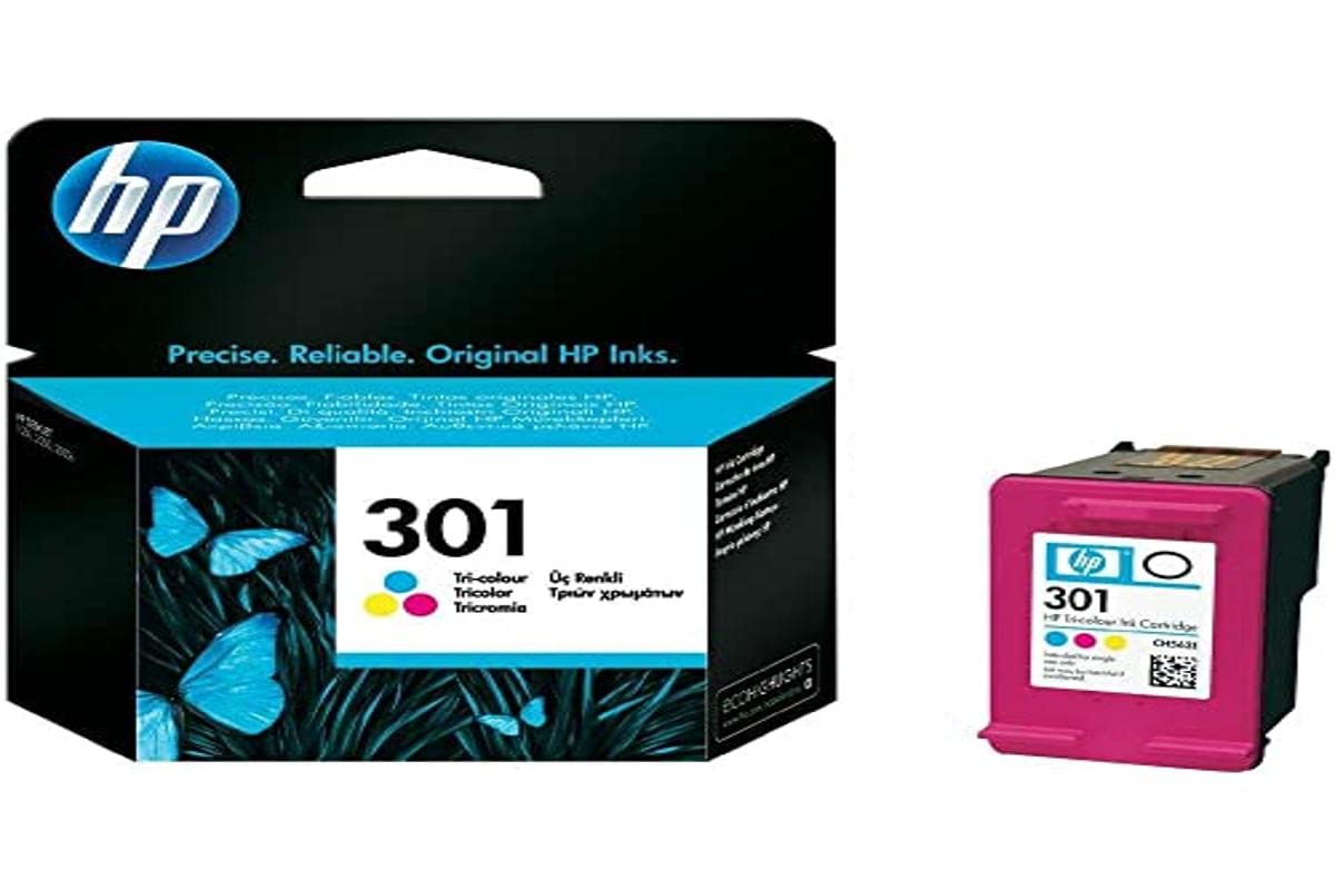 HP 301 original Ink cartridge CH562EE 301 tri-colour standard capacity 3ml 165 pages 1-pack Blister multi tag