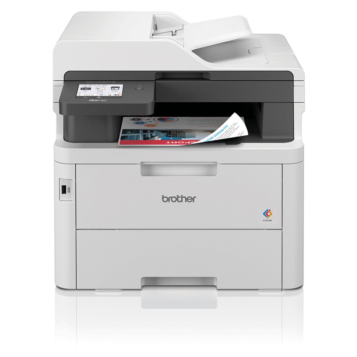 BROTHER MFC-L3760CDW MFP colour LED A4 26ppm copy 26ppm print 250 sheets USB 2.0 Gigabit LAN Wi-Fi USB host