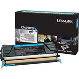 LEXMARK X748 cartouche de toner cyan haute capacité 10.000 pages pack de 1 With returnprogram
