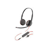 PLANTRONICS Blackwire C3225 casque USB-A+Jack -2 écouteurs