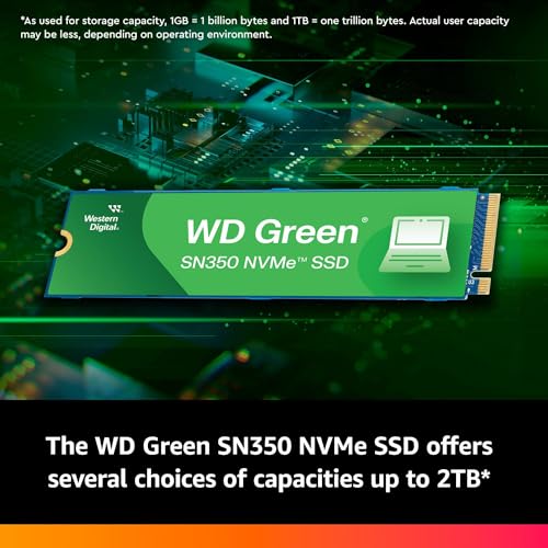 WD Green SN350 NVMe SSD 500Go M.2 2280 PCIe Gen3