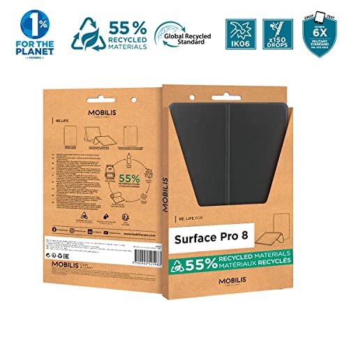 MOBILIS Coque de protection RE.LIFE pour Surface Pro 8 - Noir