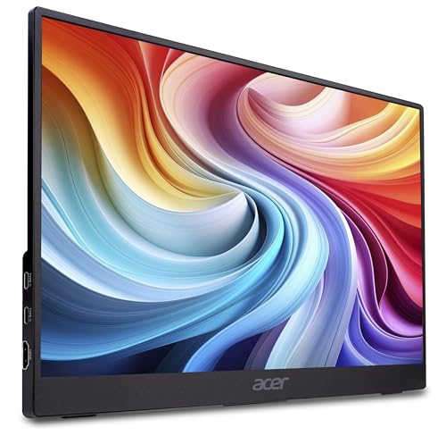 ACER Moniteur Portable PM161QB1bmiuux 15.6p LED IPS 16:9 FHD 60Hz Dalle Flat HDMI 1.4 + 2xType-C Garantie 2ans Standard