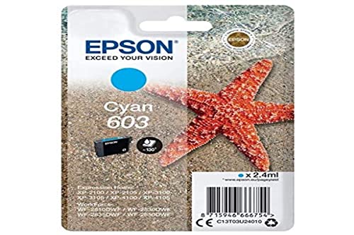 EPSON 4LB Singlepack Cyan 603 Ink w/s