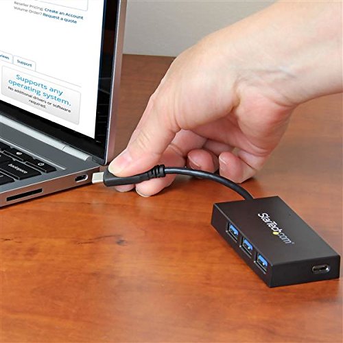 4 Port USB C Hub - C to C+A - USB 3.0