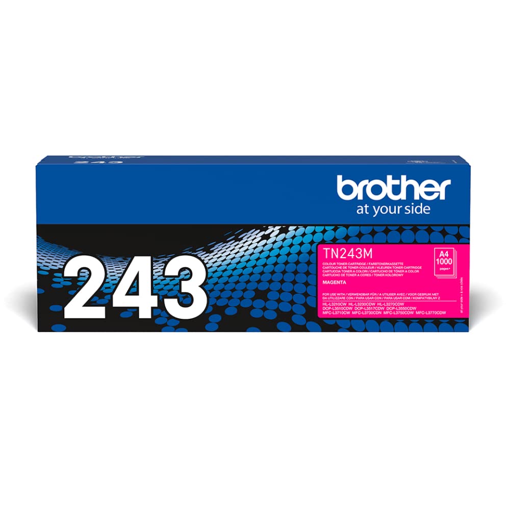BROTHER TN243M Toner magenta standard de 1000 pages pour Hl-L32xx DCP-L35xx MFC-L37xx