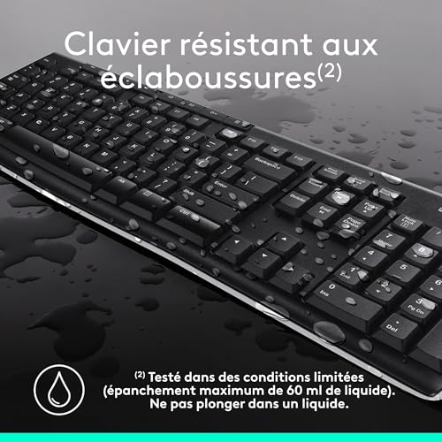 LOGITECH MK270 Wireless Combo black USB (FRA)