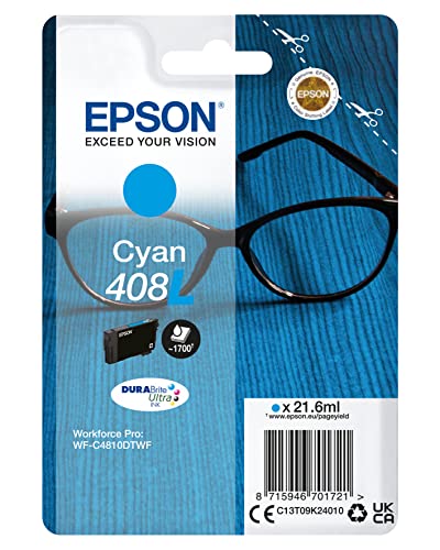 EPSON 6LB 408L Spectacles DURABrite Ultra Single Cyan Ink