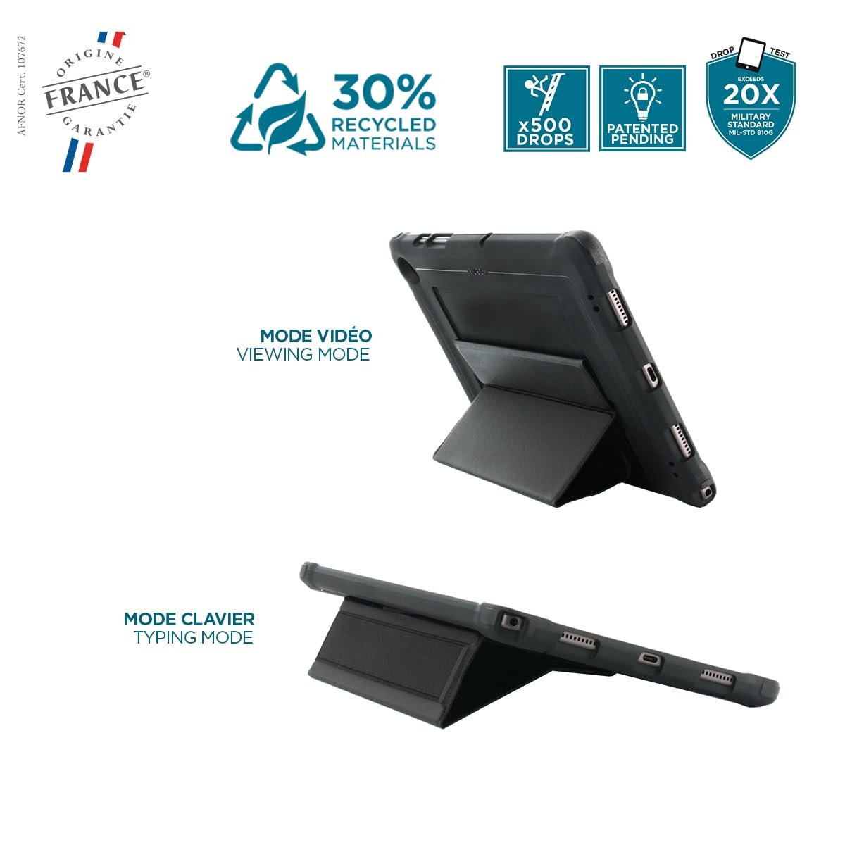 PROTECH-Case+kickstand+handstrap for iPa