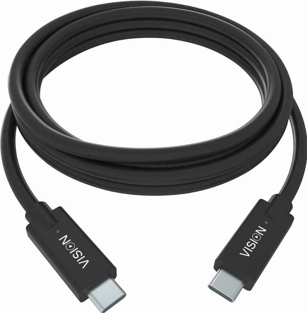 VISION 1m Black USB-C Cable