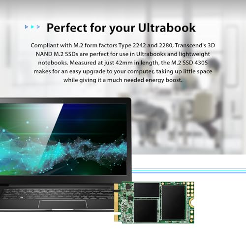 TRANSCEND 128Go M.2 2242 SSD SATA3 B+M Key TLC