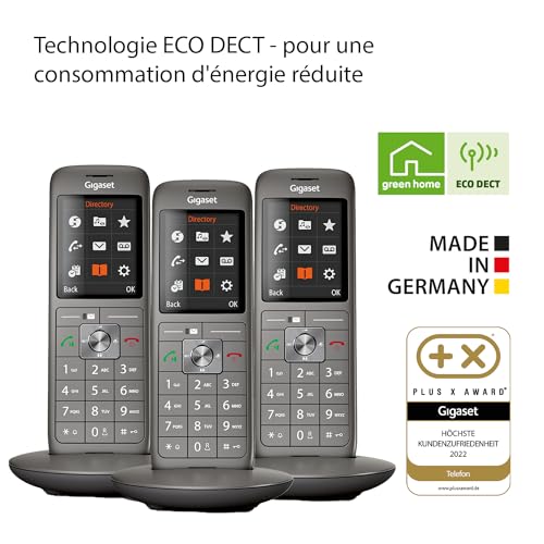 Gigaset CL660A TRIO Tél. DECT +REP. - base + 3 combinés