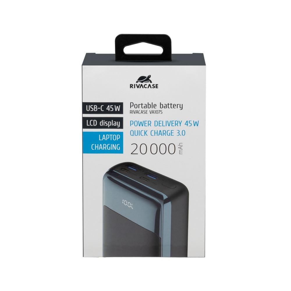 Powerbank 20000mAh pour laptop 45W charge ultra rapide power