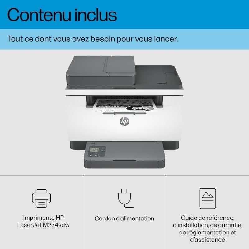 HP LaserJet MFP M234sdw MFP Mono B/W laser Legal media 29ppmcopy 29ppmprint 150 sheets USB 2.0 LAN Wi-Fi Bluetooth imprimante laser