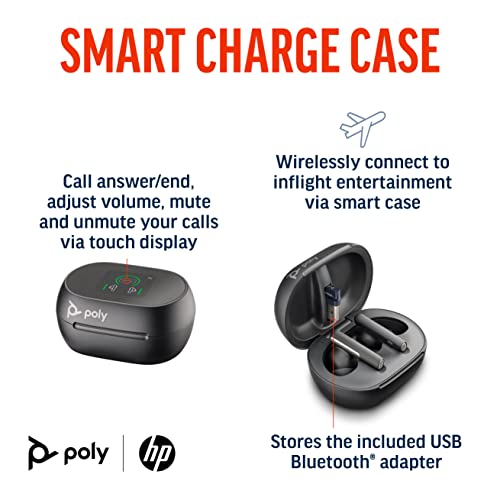 POLY Voyager Free 60+ UC écouteur+boite tactile Noir USB-A