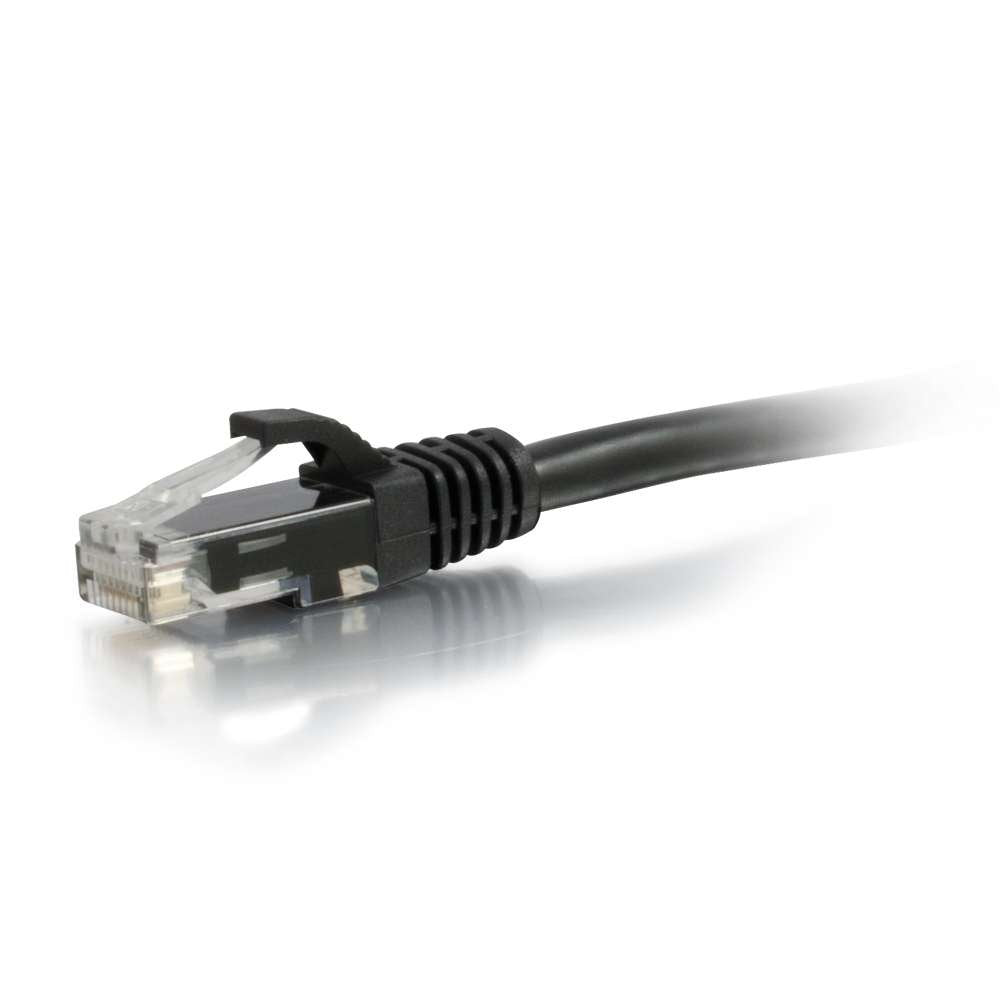 Cbl/0.3M Black CAT6 Snagless UTP Patch