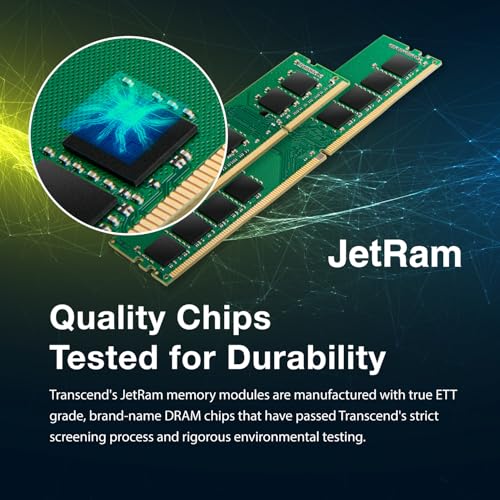 TRANSCEND 16Go JM DDR4 2666Mhz U-DIMM 2Rx8 1Gx8 CL19 1.2V