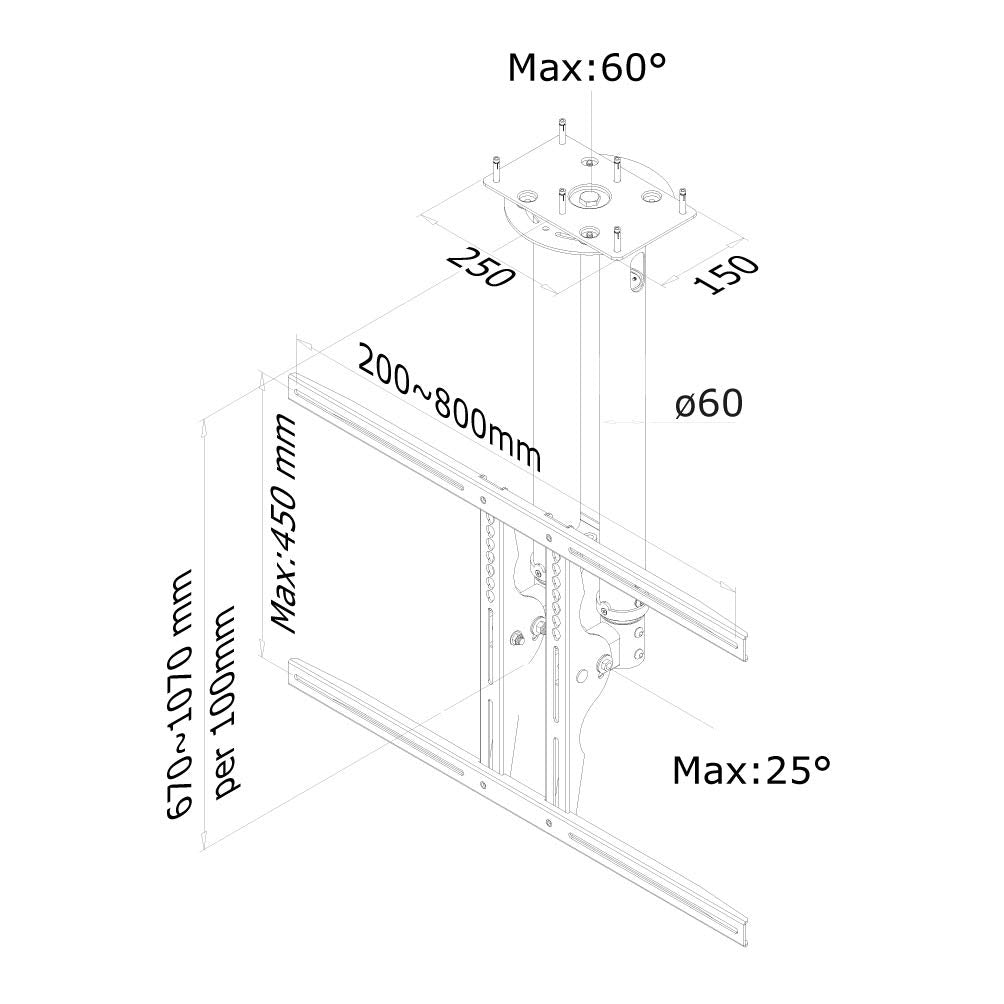 Neomounts PLASMA-C100BLACK