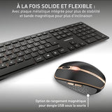 CHERRY Pack clavier & souris DW 9100 sans fil noir/bronze,