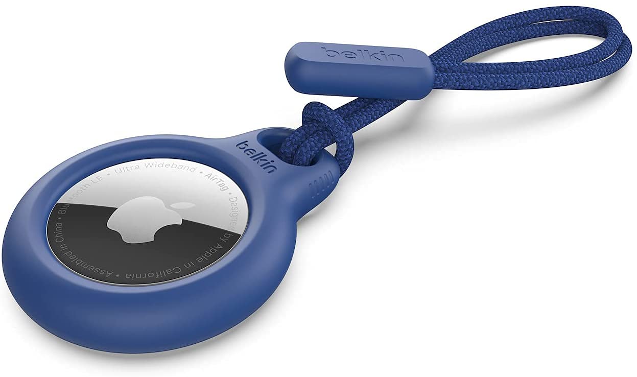 BELKIN Airtag Protection avec Cordon Bleu