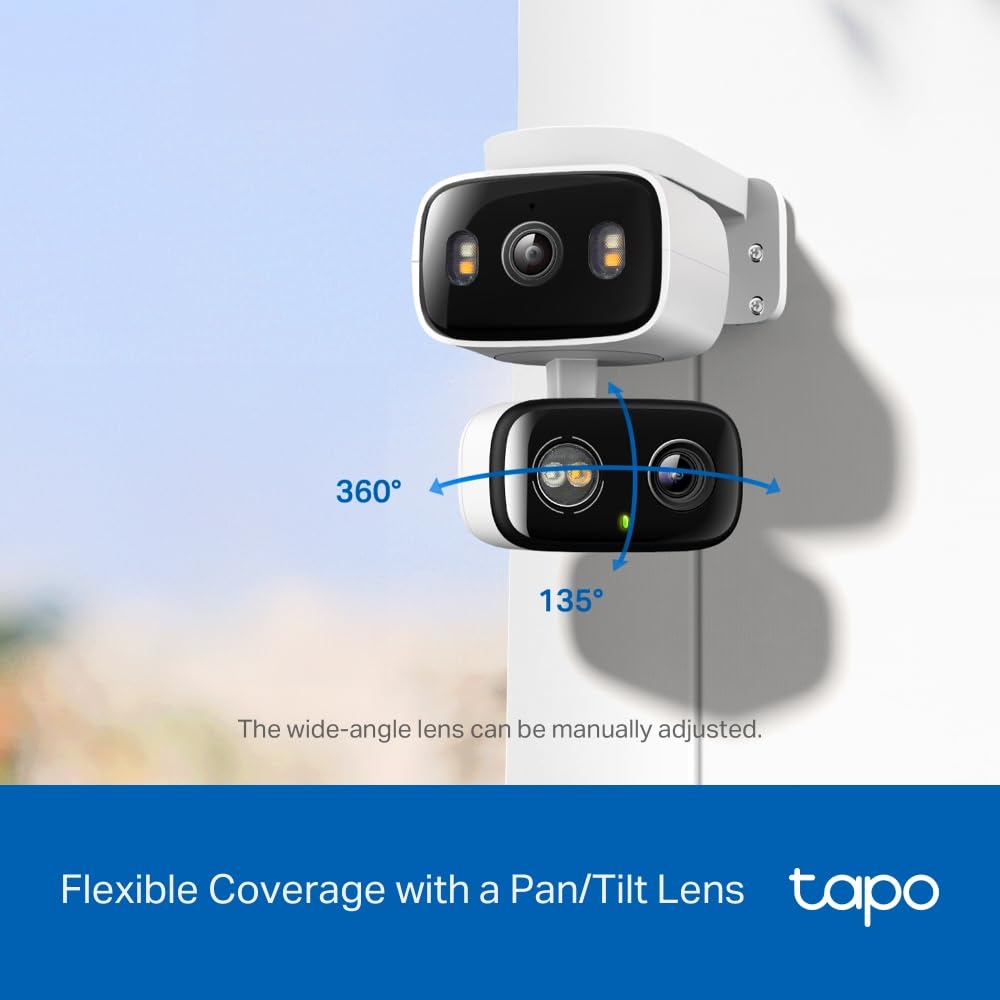 TP-LINK Indoor/Outdoor Dual Lens Pan/Tilt Security Camera