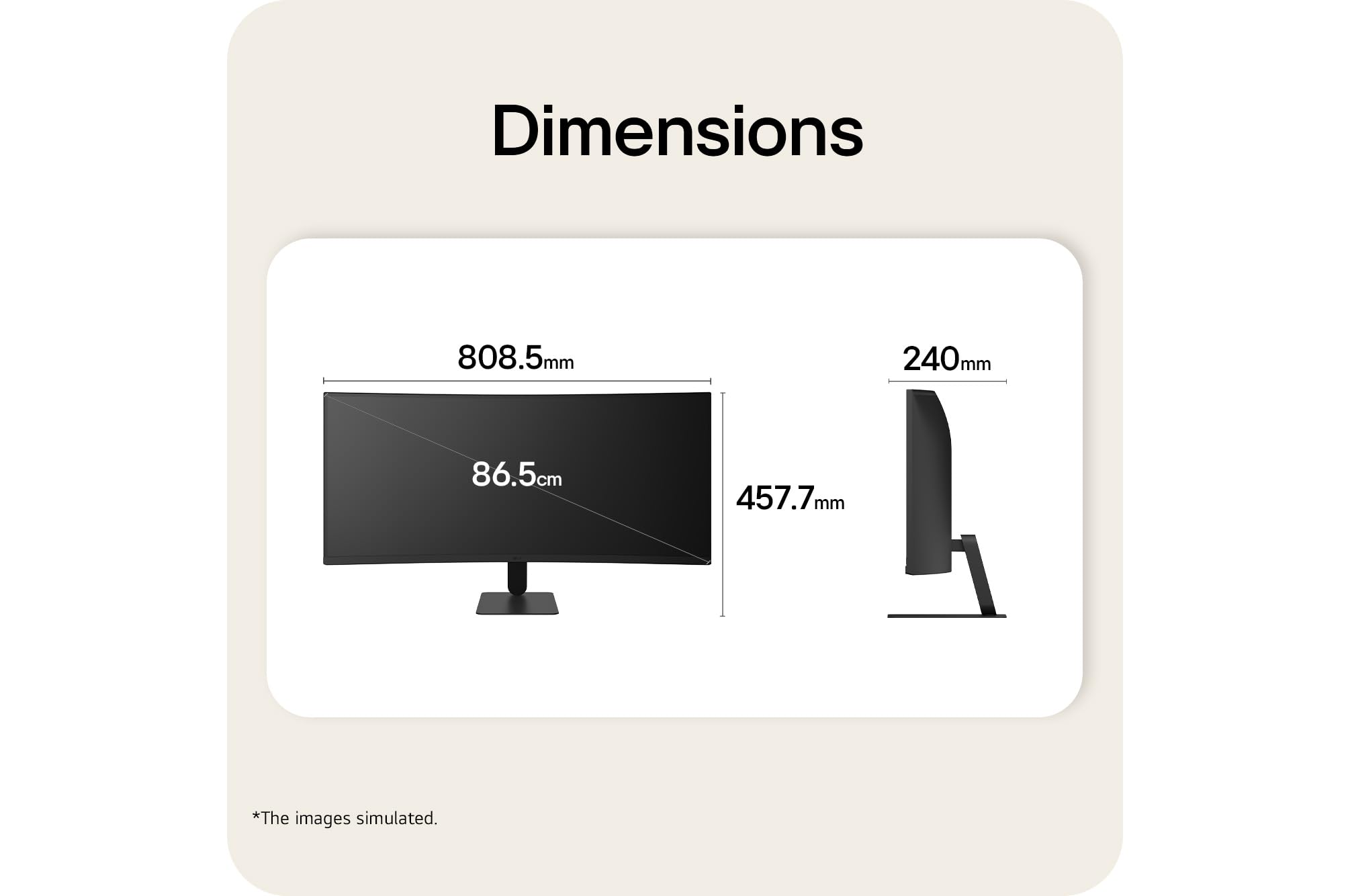 LG UltraWide- 5 ms GtG WQHD 3440 x