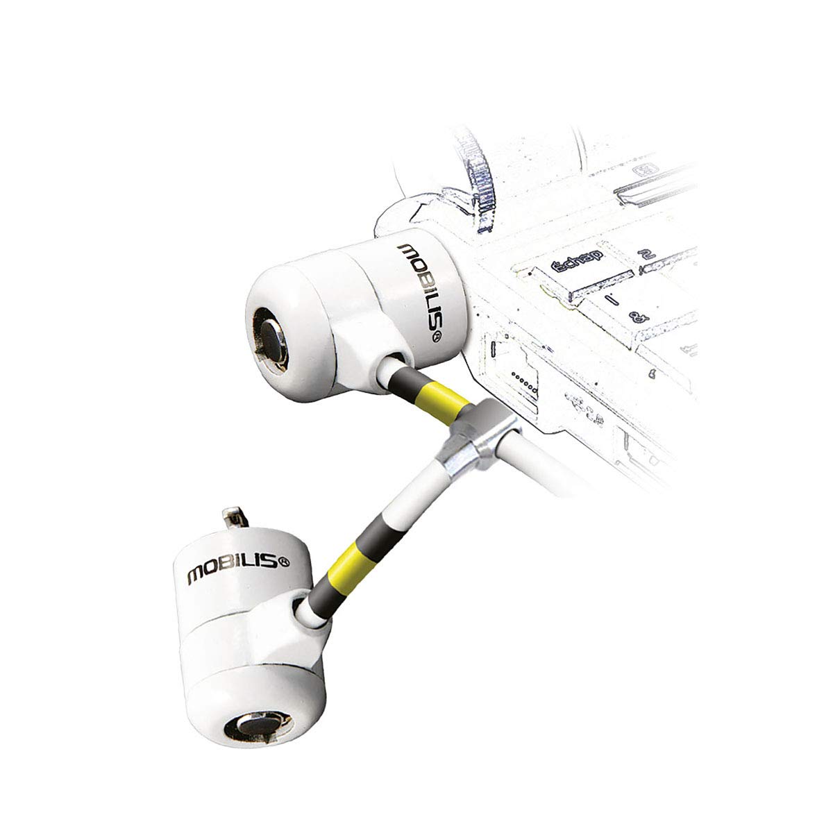 Cable twin corporate key white