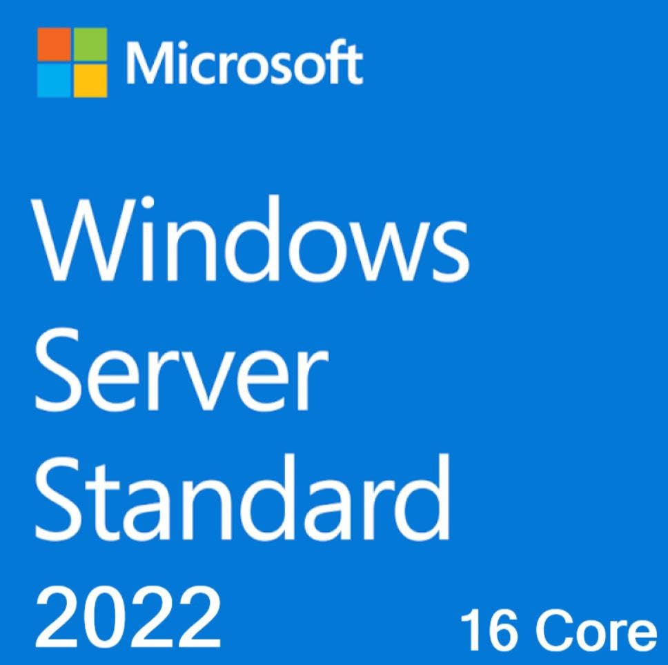 MS 1x Windows Server Standard 2022 English 1pkDSP 16CrNoMedia NoKey POSOnly AddLic (GB)