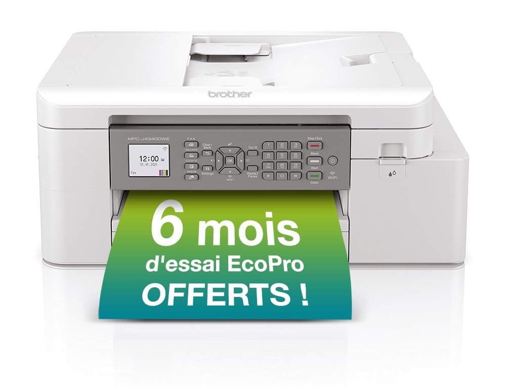 BROTHER MFCJ4340DWE ECOPRO Inkjet Multifunction Printer 4in1 20/19ppm 1200x2400dpi (P)