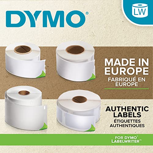 DYMO 2 rouleaux de 260 étiquettes noir sur blanc 89x36 mm