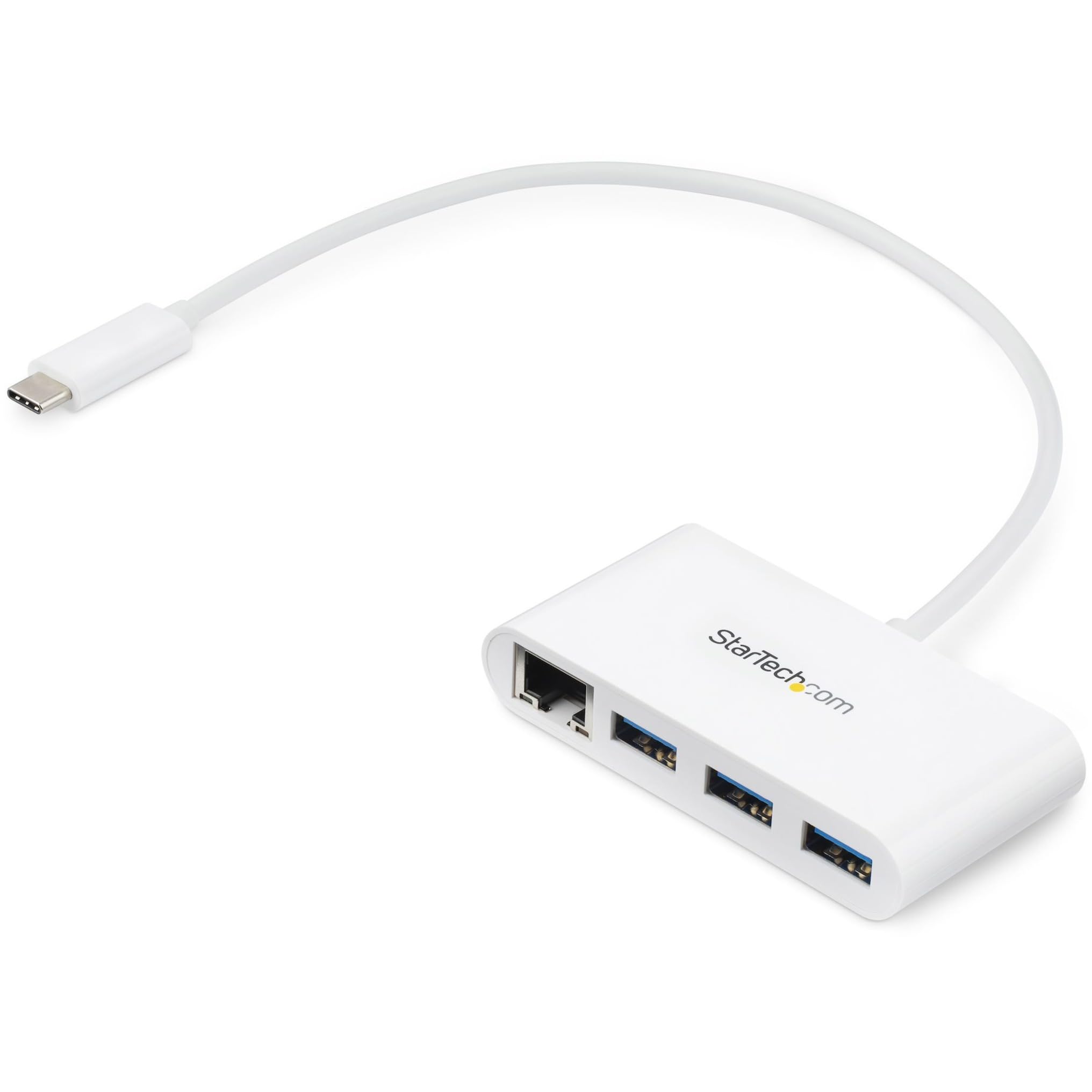 3 Port USB C Hub w/GbE - C to A USB 3.0