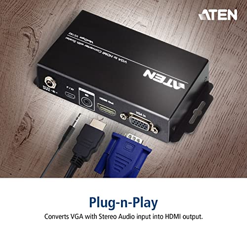 Aten VC182 convertisseur-scaler VGA + audio vers HDMI