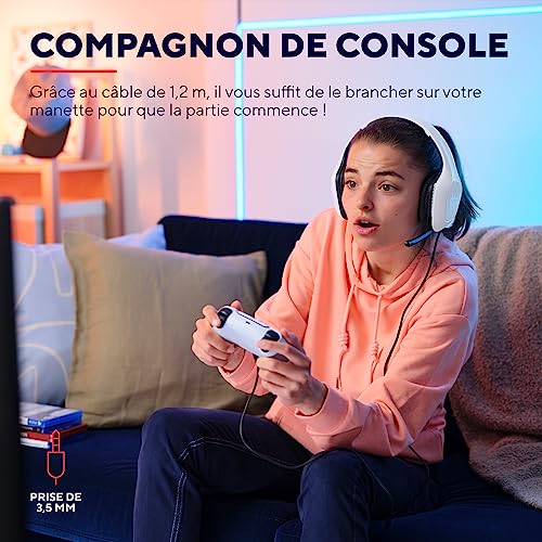 TRUST  Casque gaming ZIROX pour PS5/PS4 - White