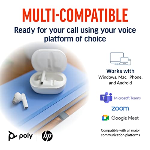 POLY Voyager Free 60+ UC écouteur+boite tactile Blanc USB-C