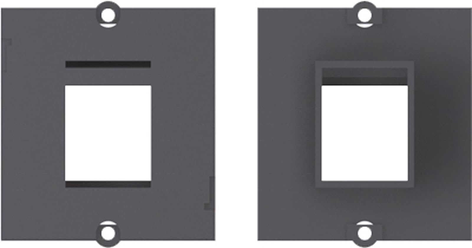 BACHMANN Plastron vide 1 embase keystone (RJ45, USB, HDMI)