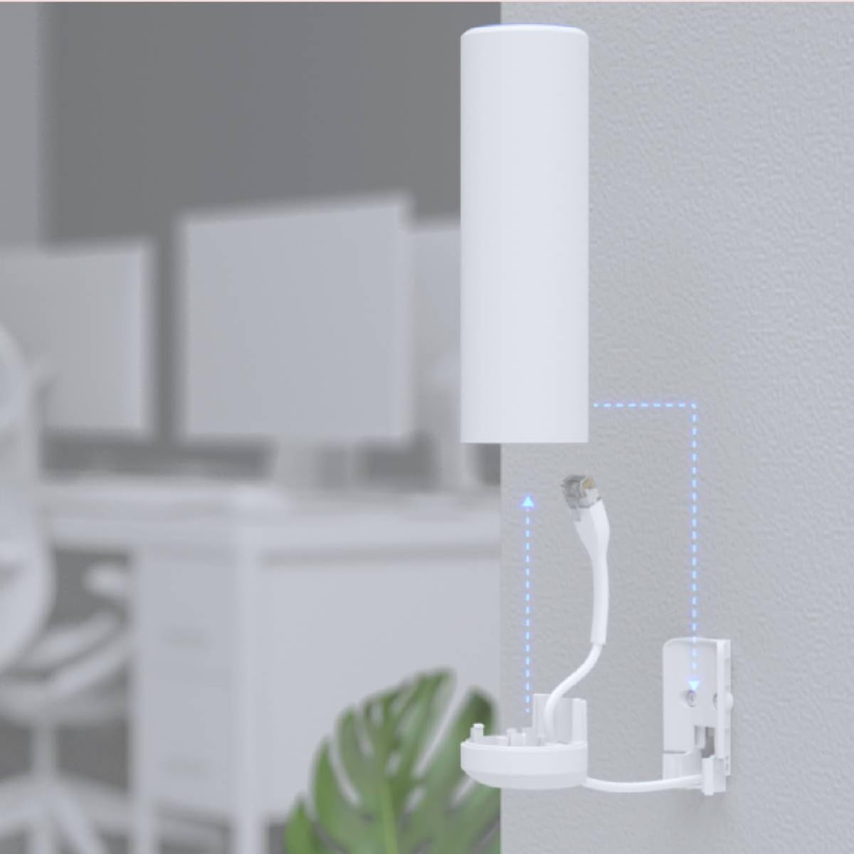 Ubiquiti Networks U6-Mesh 4800 Mbit/s Blanc Connexion Ethernet, supportant l'alimentation via ce port (PoE)