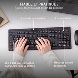 CHERRY Pack clavier & souris STREAM DESKTOP sans fil noir