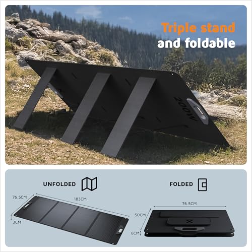 XTORM Panneau solaire pliable 200 W