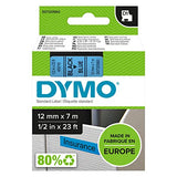 DYMO Ruban D1 - 12 mm noir sur jaune