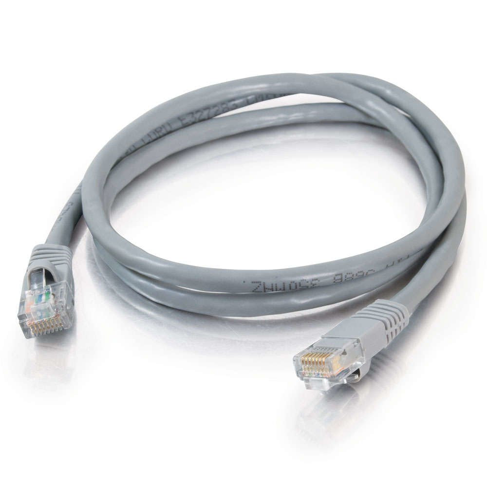 Cbl/0.5M Mlded/Btd Grey CAT5E PVC UTP P
