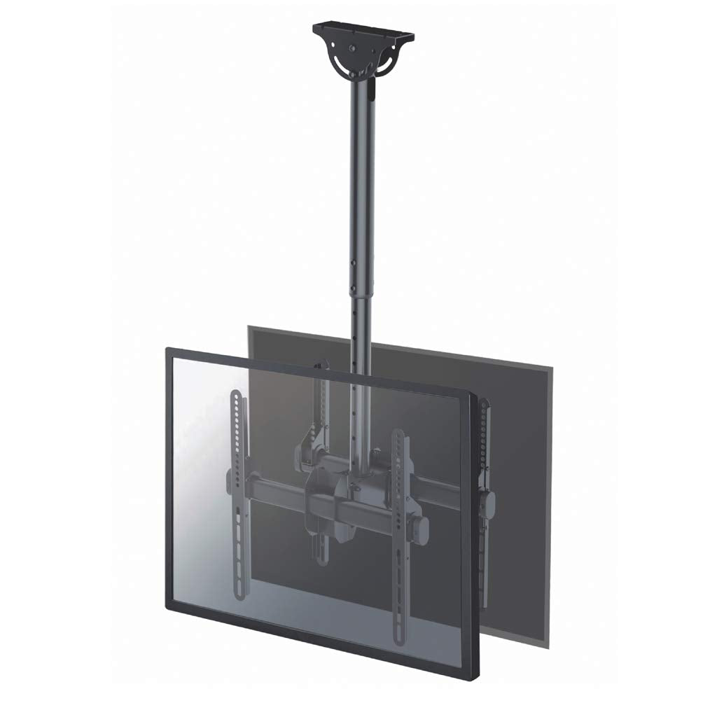 NEOMOUNTS NM-C440DBLACK Support de plafond pour double écran 32-60p - h 56-91 cm