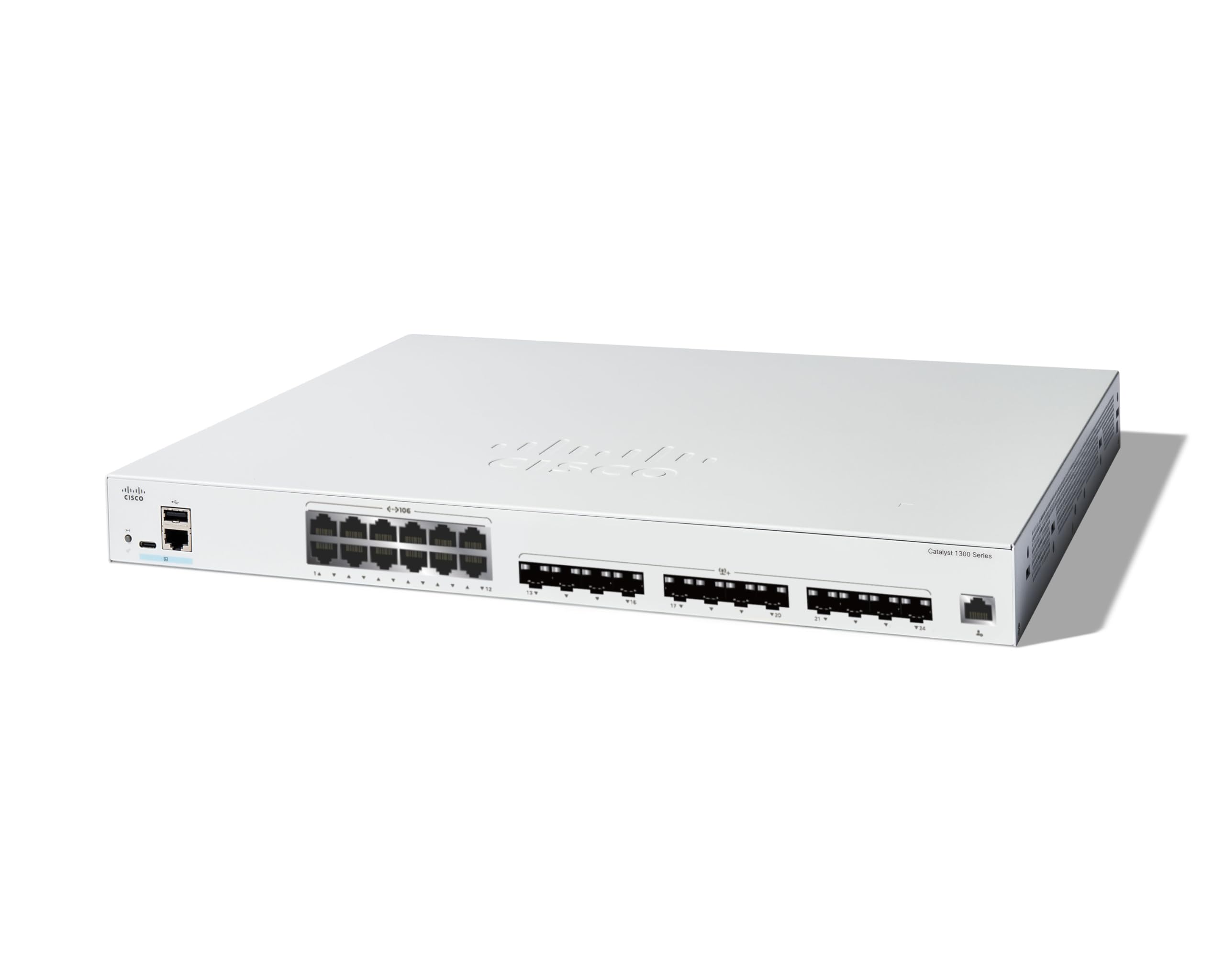 CISCO Catalyst 1300 24-Port Switch / 12-Port 10GE RJ45 + 12-Port 10GE SFP+