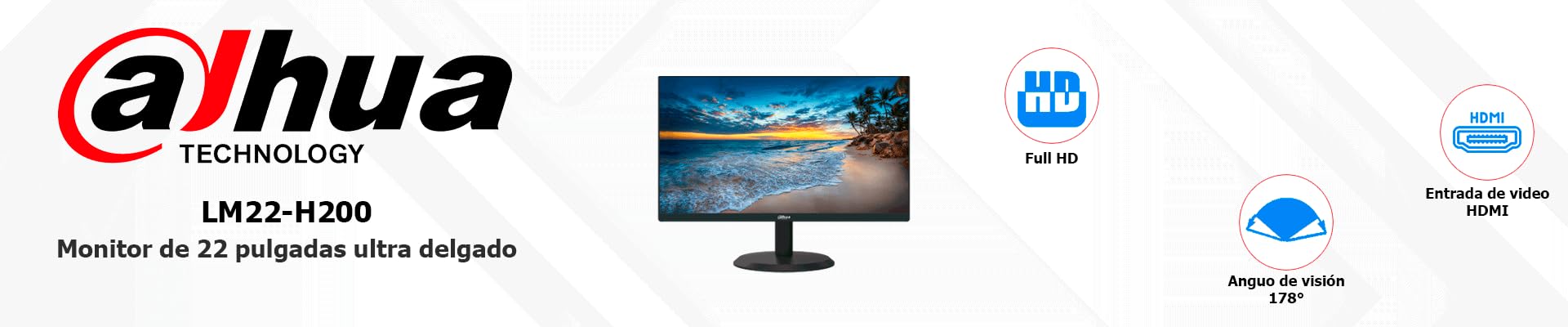 DAHUA- Moniteur VDS 22" DHI-LM22-H200