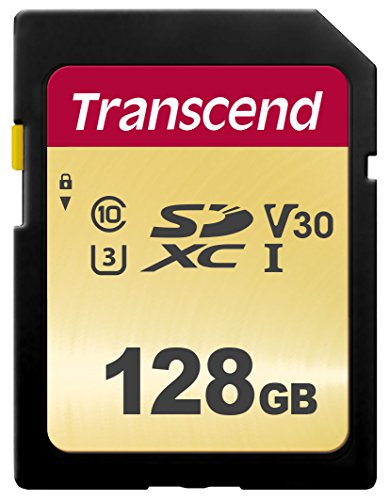 TRANSCEND 128Go UHS-I U3 Carte SD puce MLC pour appareil photo Reflex