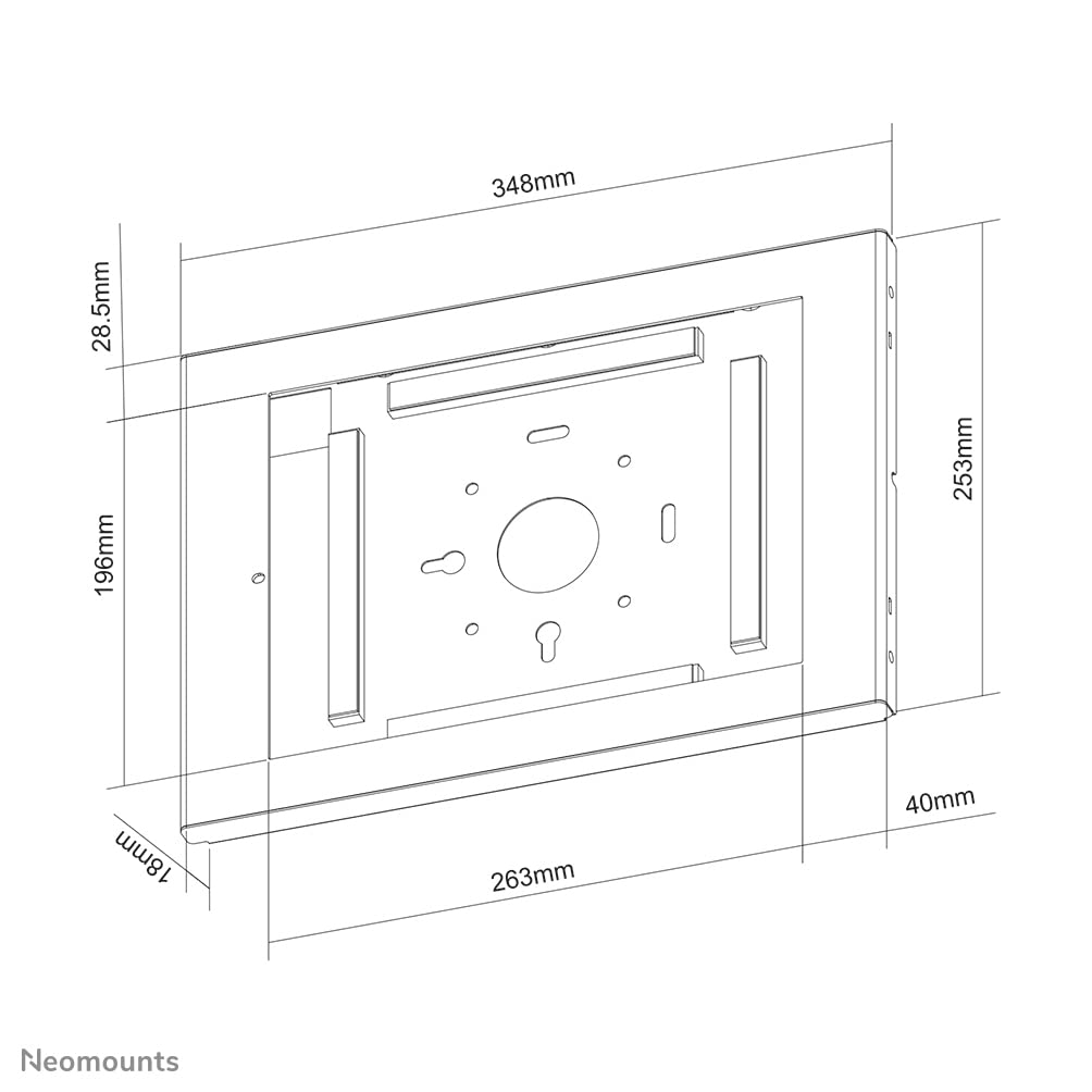 NEOMOUNTS WL15-660WH1 Support mural pour tablette 12.9p - verrouillable