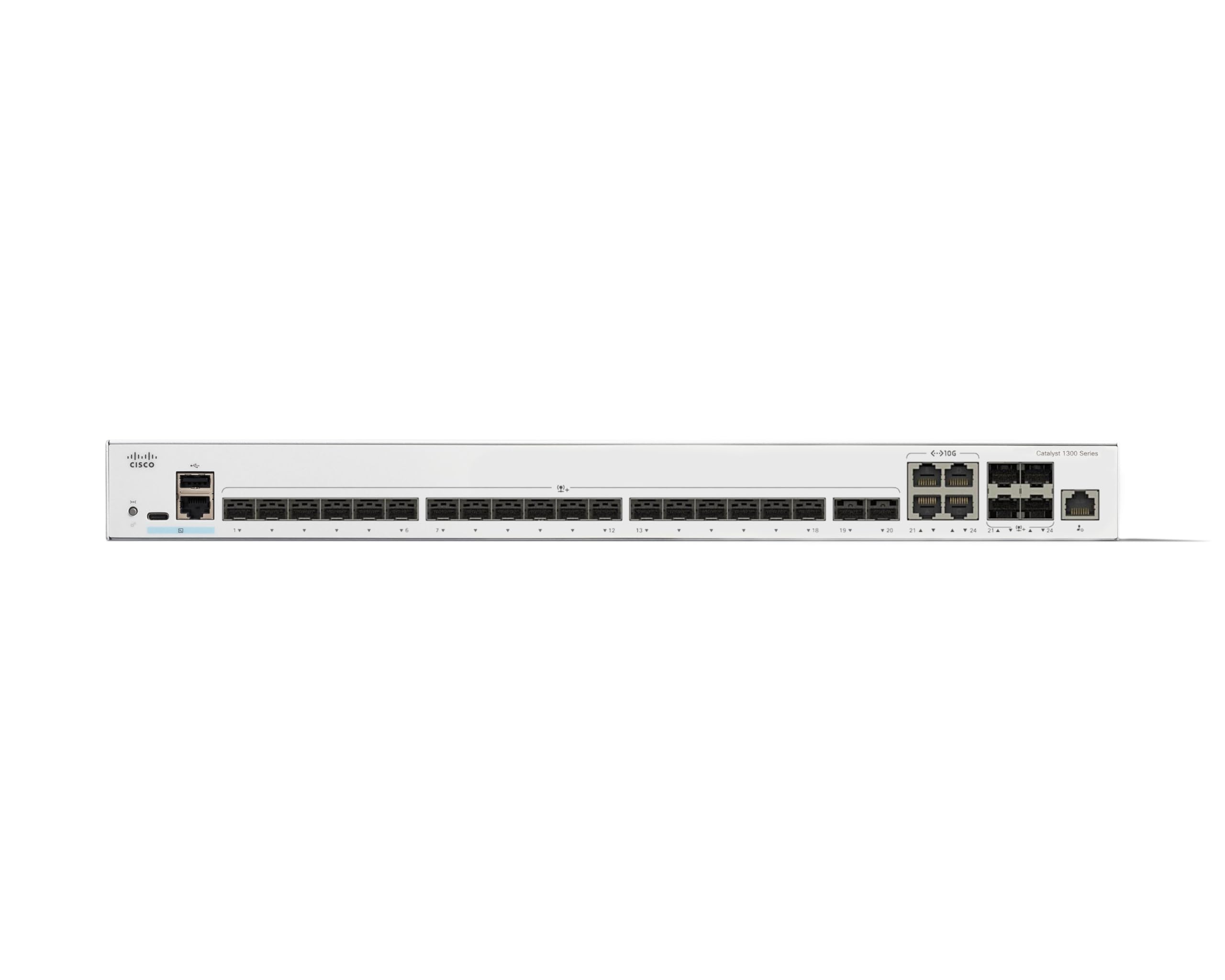 CISCO Catalyst 1300 24-Port Switch 20 x 10GE SFP+ 4 x 10GE Shared Uplinks