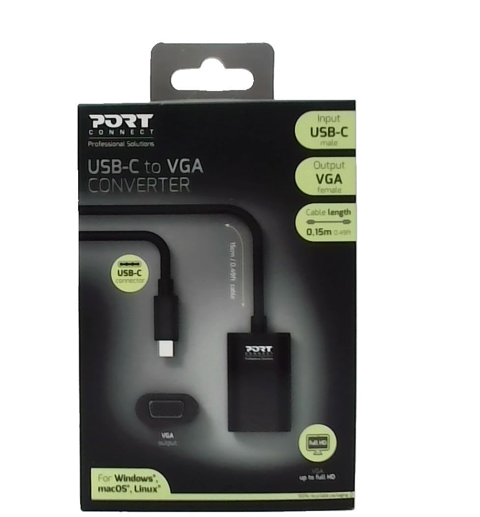 PORT DESIGNS CONVERTER TYPE C TO VGA