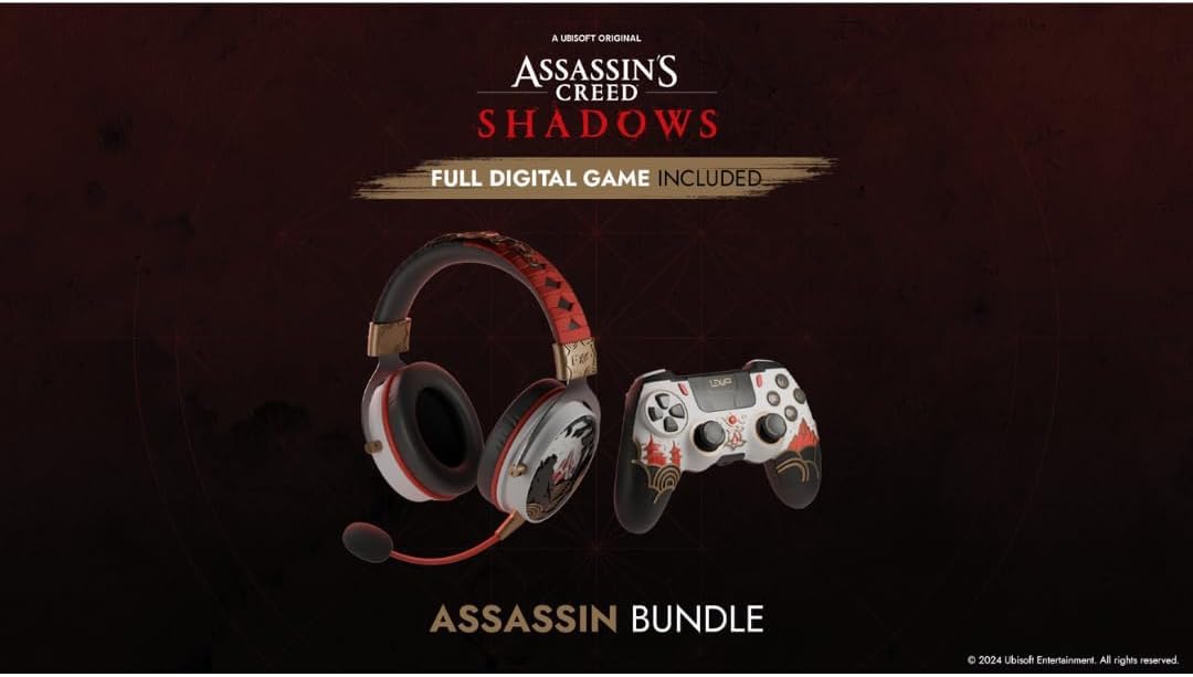 LEXIP X UBISOFT ASSASSINS CREED SHADOWS COFFRET ASSASSIN JEU PC CASQUE MANETTE