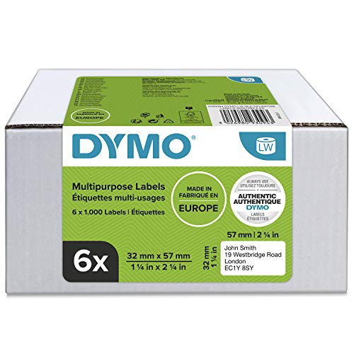 DYMO Etiquettes LabelWriter 6 x 1000 étiquettes